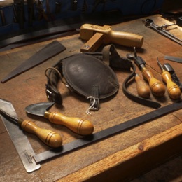 Some of the Saddler's Workshop Tools