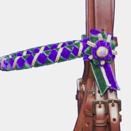 Bespoke Pony Bridle Browband detail